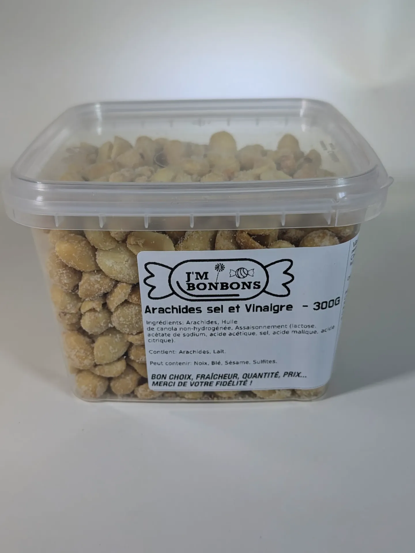 3.99$ Arachide sel et vinaigre Plat