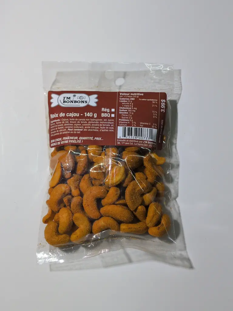 3.99$ Cajoux BBQ sac 