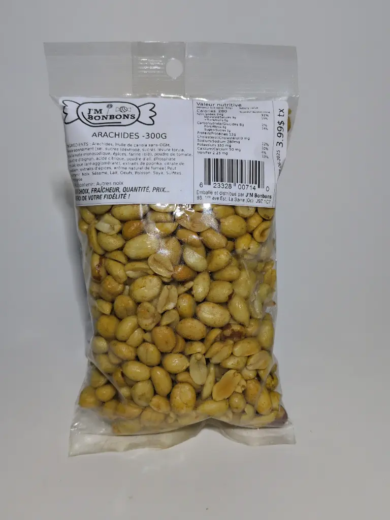 2.99$ Sac Arachide Salée 