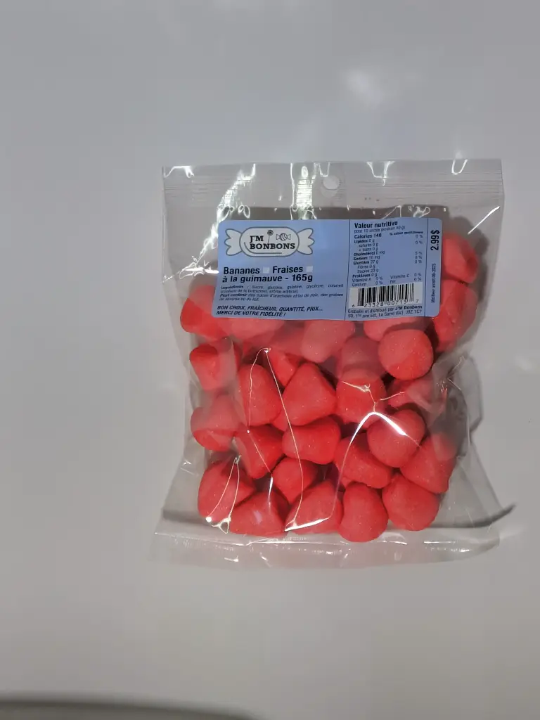 2.99$ Fraise sac
