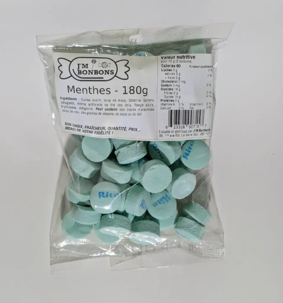 2.99$ Menthe Verte Sac