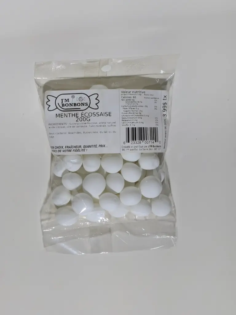 3.99$ Menthe Écossaise Sac