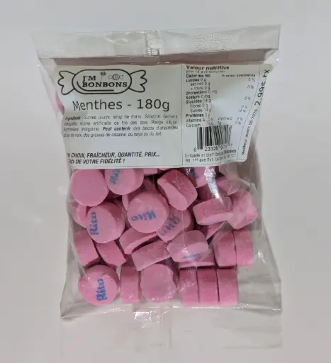 2.99$ Menthe Rose Sac